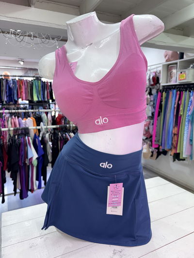 Top ALO microfibra breteles anchos | rosa 🩷