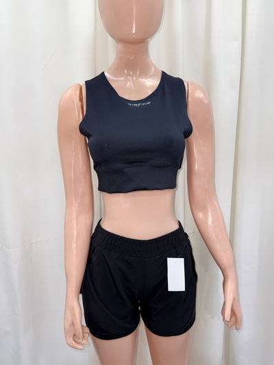 🖤Short Suelto con calza debajo | negro 🖤