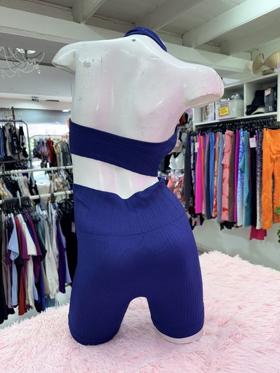 Top backless | azul marino