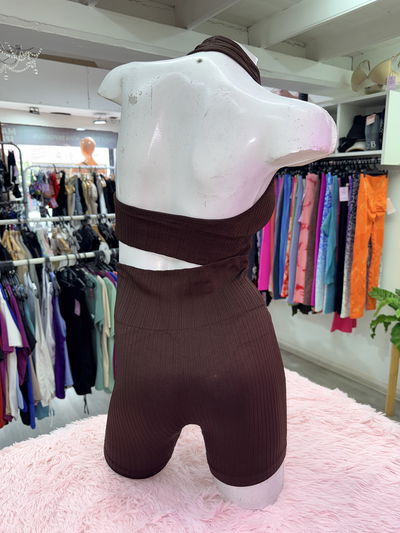 Top backless | chocolate 