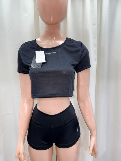 Crop top Bigfine | negro