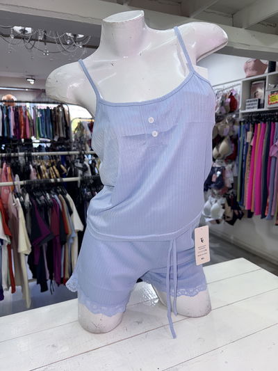 Pijama 2 piezas verano | celeste pastel 🎂 