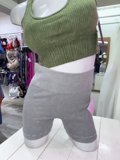 💥 Short con Frunce en la Cola – morley | gris prelavado 