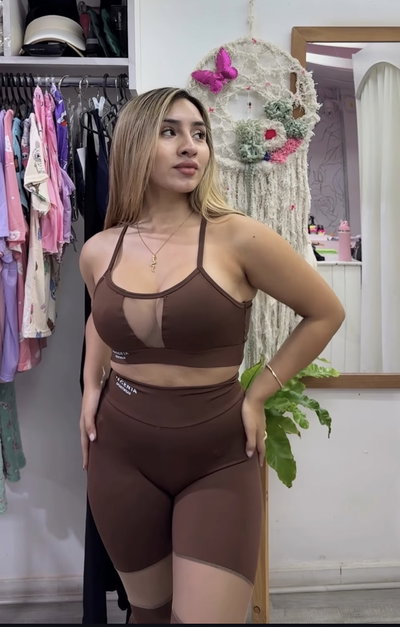 Top con transparencia Magenta | chocolate