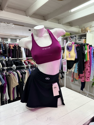 Top BIGFINE espalda cruzada | magenta oscuro 