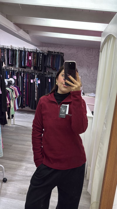 Buzo de micropolar Bigfine | bordó 