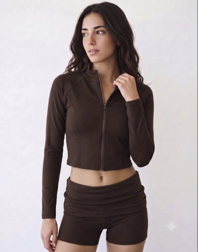 Campera a la cintura | chocolate 