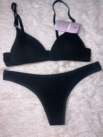 💫 Conjunto Algodón Soft – Corpiño + Colaless 💫