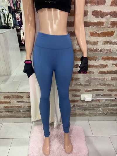 💙 Calza con Frunce – Azul Apagado (DLIRIO Original) 💙