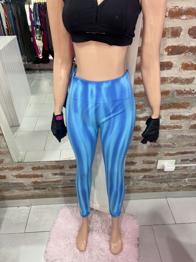 Calza Matizada Celeste con Frunce 💙✨