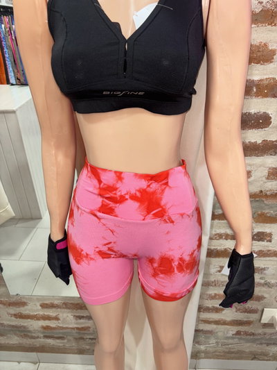 🔥 Short con Frunce Batik – Corte en V | DLIRIO Original - color salmón🔥