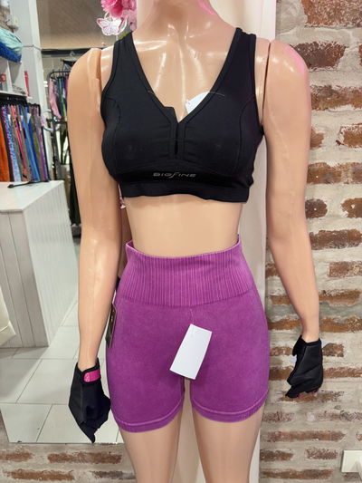 🍑 Short con Frunce – fucsia prelavado | DLIRIO Importado Premium 🌟