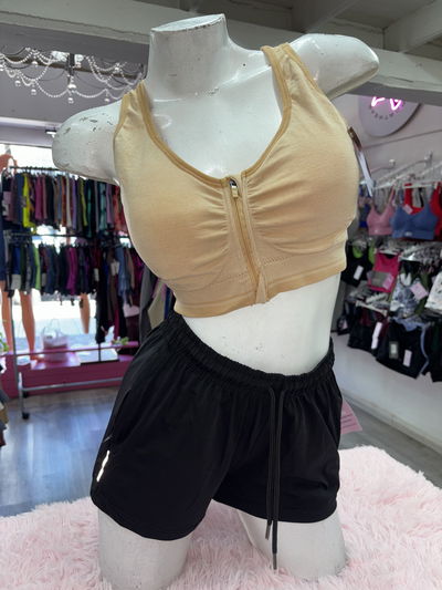 Top Seamless con cierre | beige ⭐️