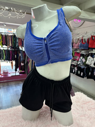 Top Seamless con cierre | azul 💙