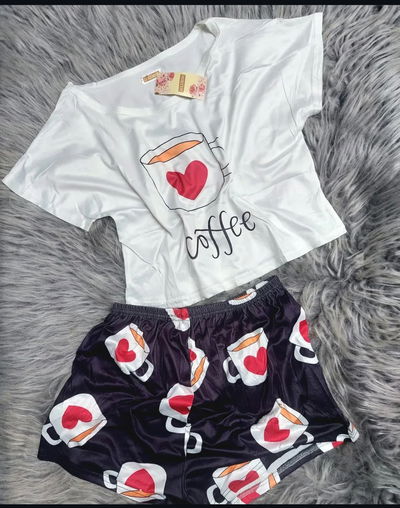 🌞 PIJAMA DE VERANO – REMERA + SHORT