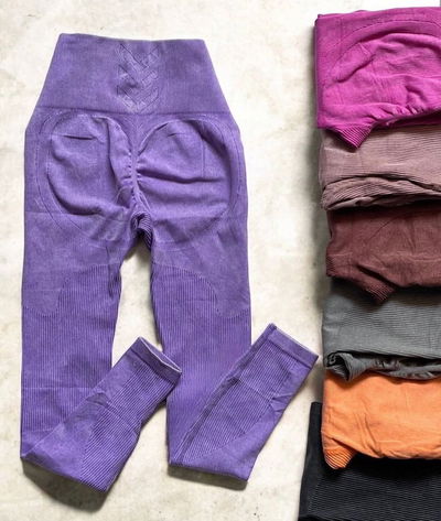 🍑 CALZA SEAMLESS IMPORTADA CON FRUNCE - prelavadas talles S/M/L