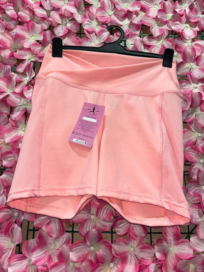Short LADYFIT tiro alto y cintura cruzada rosa - talle 2