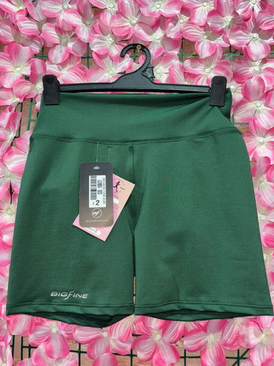 Short BIGFINE tiro alto verde militar - talle 2