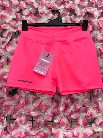 Micro Short BIGFINE tiro alto cintura en V - rosa fluo - talle 2