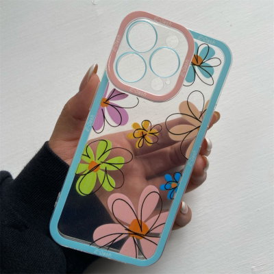 Transparente con flores