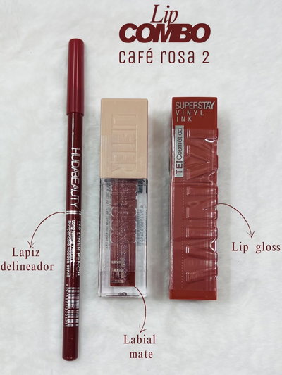 Lip Combo Café rosa 2✨💄