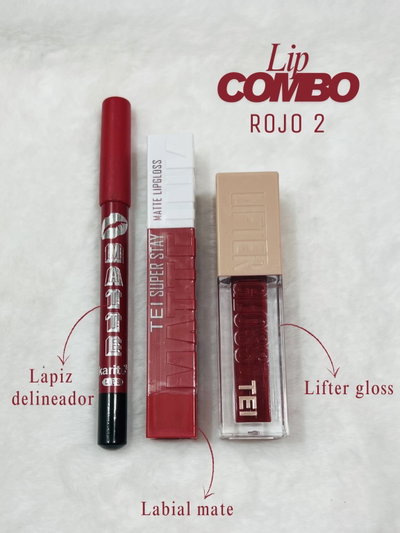 Lip Combo rojo 2✨💄