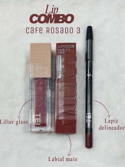 Lip Combo café rosa 3✨💄