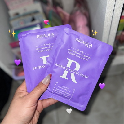 Mascarilla de rostro- retinol y acido hialuronico✨💜