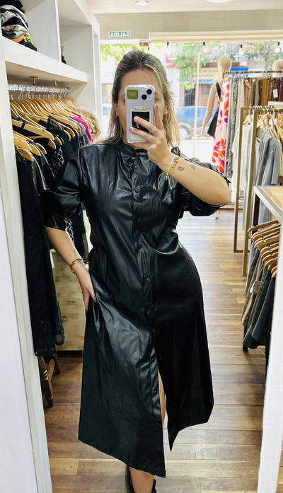 Vestido Midi engomado