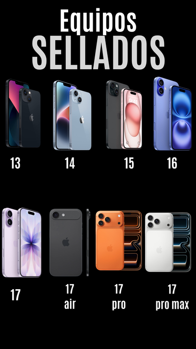 IPHONE sellados y semi nuevos