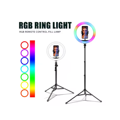 Aro Luz Led RGB MJ36 36″ con Tripode