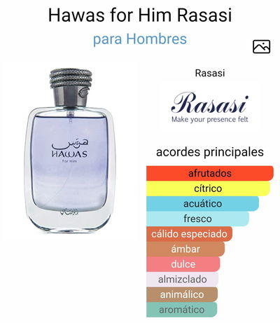 Hawas for him, Rasasi 