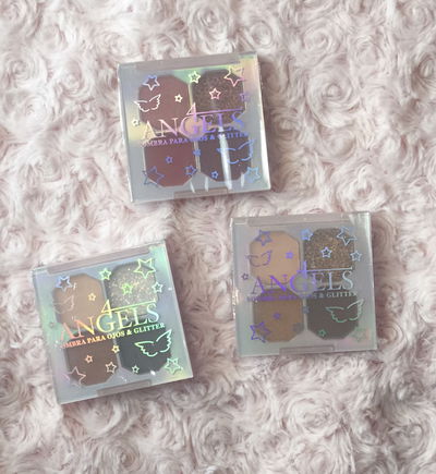 Sombras paletitax4 matte y glitter Four Angels