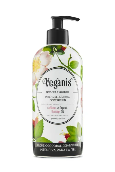 Leche Corporal Reparadora Intensiva Con Cafeína y Rosa Mosqueta