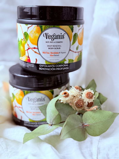 EXFOLIANTE CORPORAL Pera Silvestre & Macadamia con extracto Orgánico de Oliva