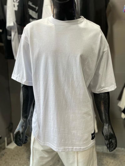Remera Blanca Lisa Over