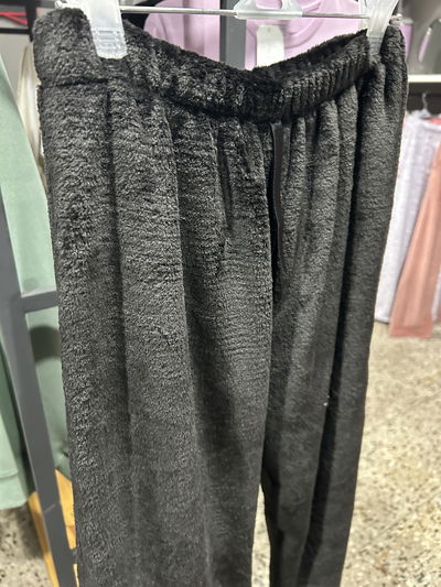 Pantalon Peluche Negro 