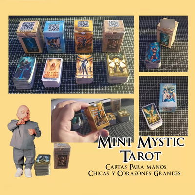 Set De Mini Tarots X 4 Títulos Originales - Combo