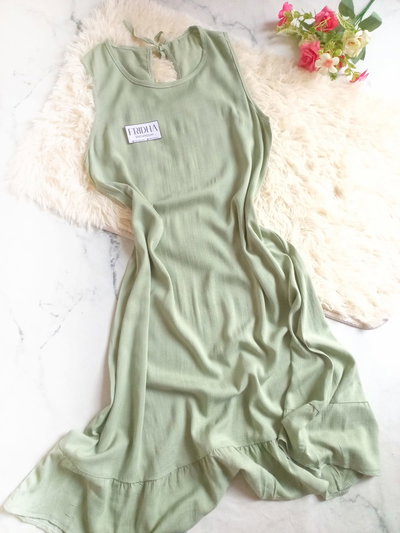 •Vestido ASIA (largo) | Verde