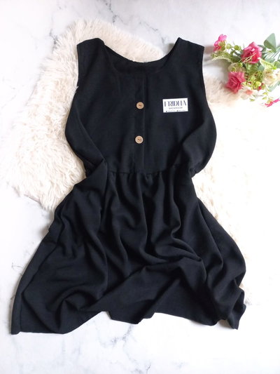 •Vestido POSITANO - negro