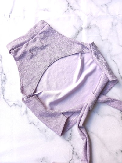 •Top LUREX lila