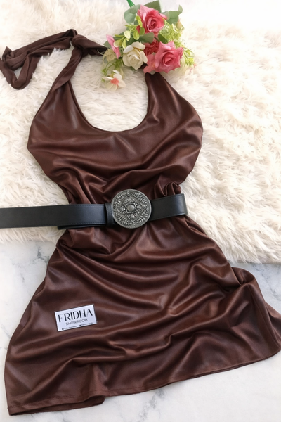 •Vestido MARILYN • chocolate | LYCRA