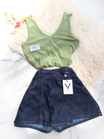 COMBO Falda pantalón GIANNA + Musculosa FEDRA