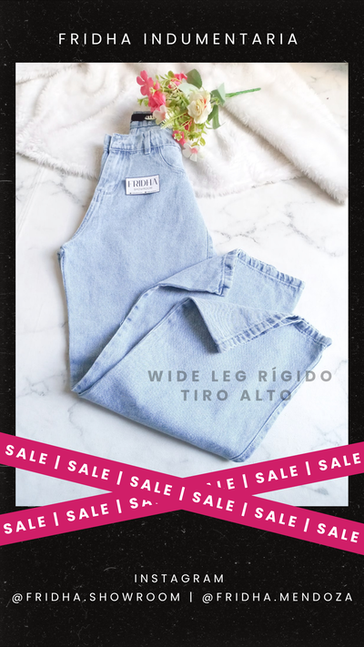 Wide leg | PROMO celeste 