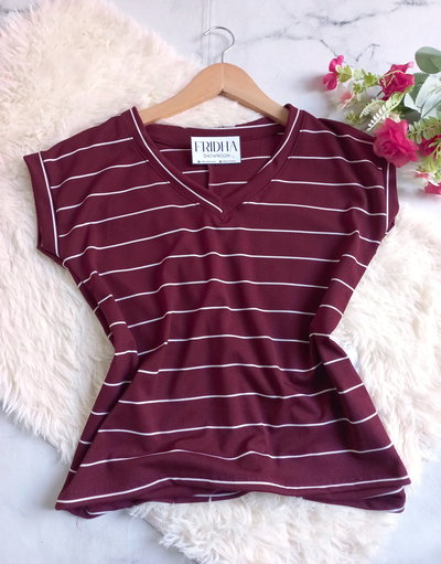 •Remera LARA - Bordo