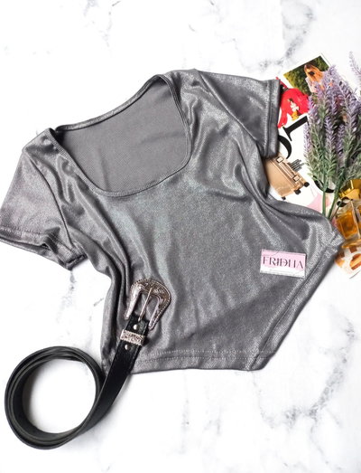 •Tops MORLEY LUREX | Gris