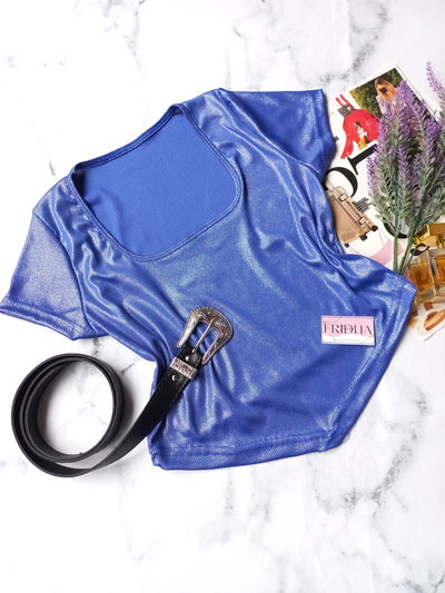 •Tops MORLEY LUREX | Azul