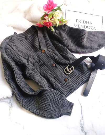 Cardigan LUNETTE | gris 