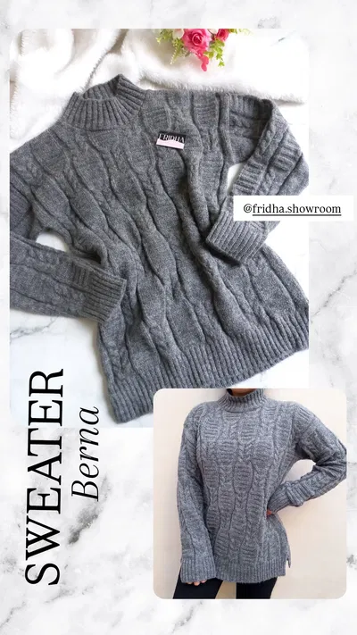 Sweater BERNA Gris topo 