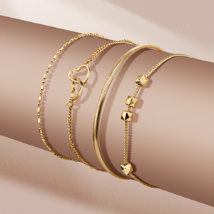 Set de 4 Pulseras CHIC GOLD